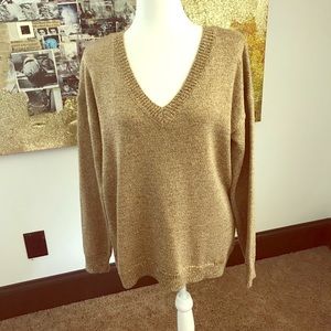 MICHAEL Michael Kors Gold Metallic Sweater